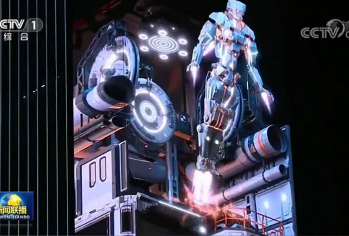 再登央視新聞！聯(lián)建光電2000㎡裸眼3D巨幕，開啟“重慶之光”